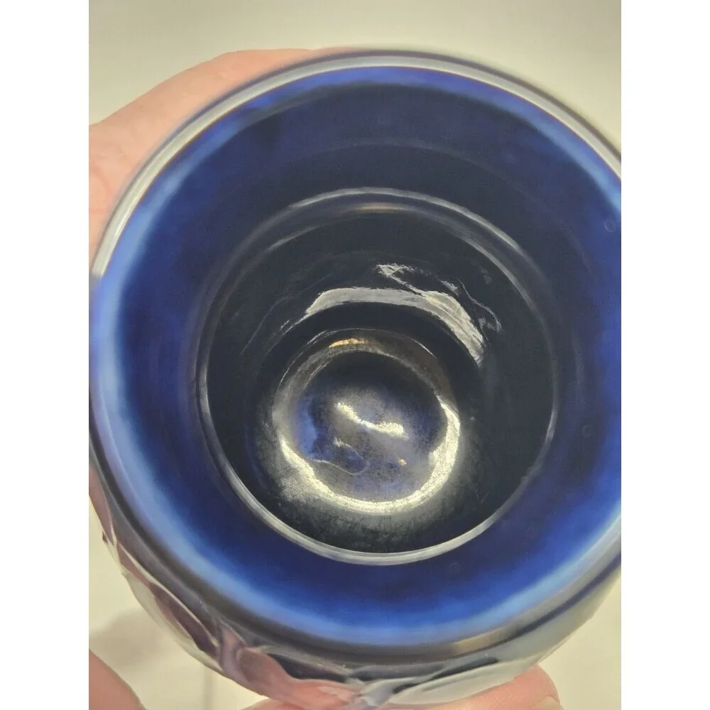 VINTAGE MOORCROFT POTTERY SET OF 2 SMALL VASES BUD VASE BLUE ORCHID ENGLAND RARE